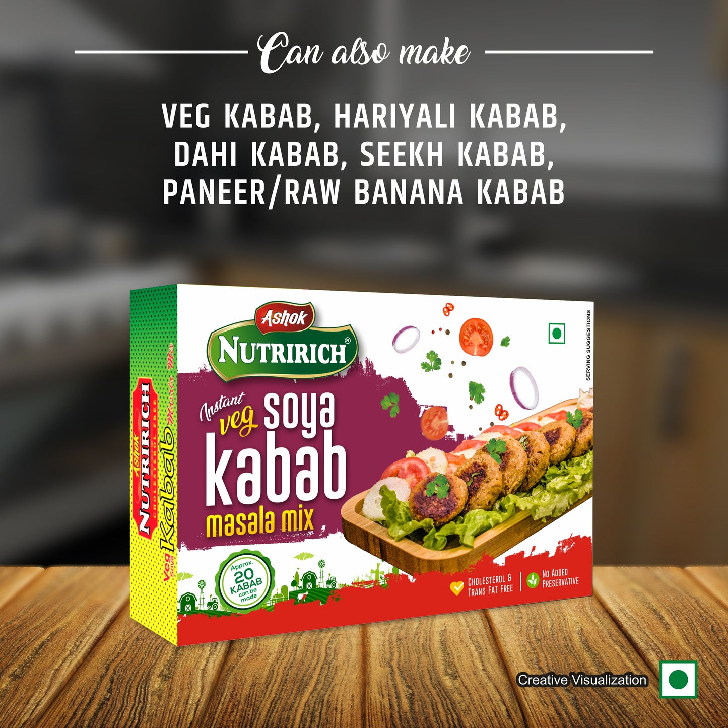 Ashok Nutririch Veg Kabab Masala Mix(Pack of 2)