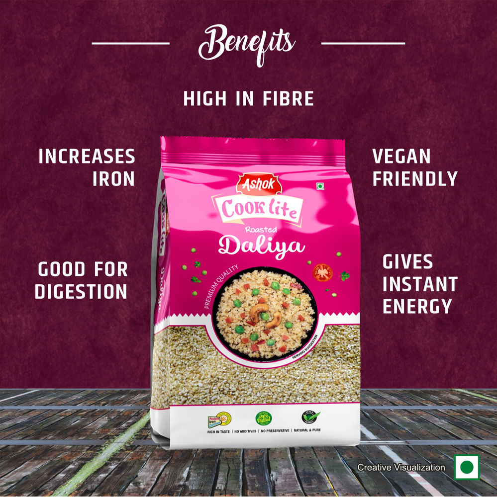Ashok Cooklite Roasted Dalia(Available in Pack of 1 and 2)