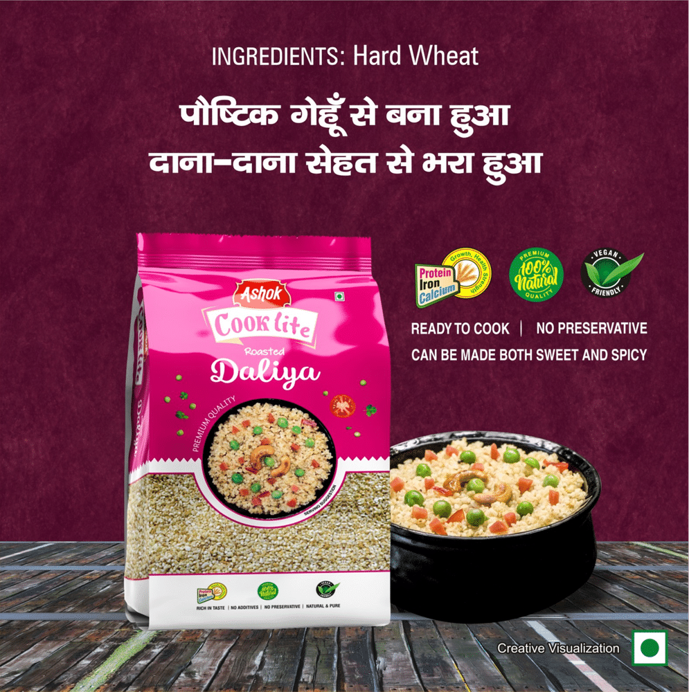 Ashok Cooklite Roasted Dalia(Available in Pack of 1 and 2)