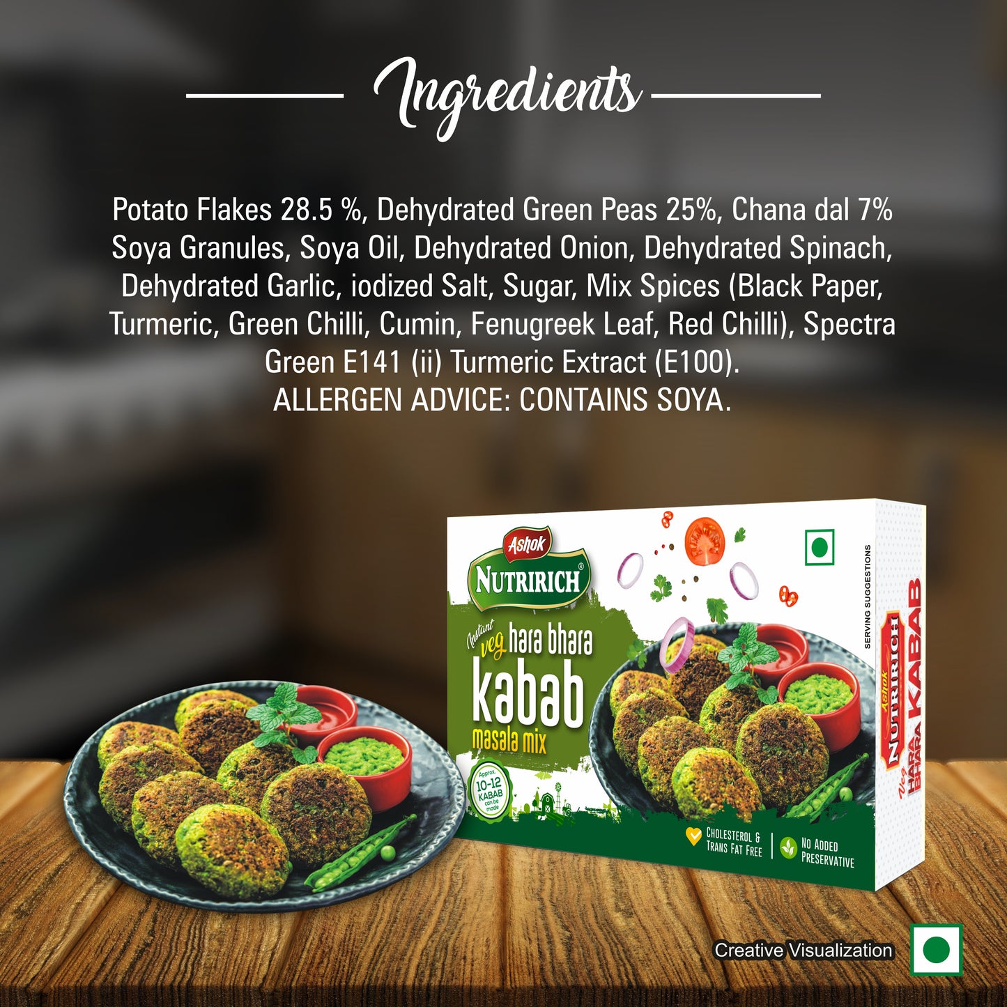 Ashok Nutririch Hara-Bhara Kabab Masala Mix