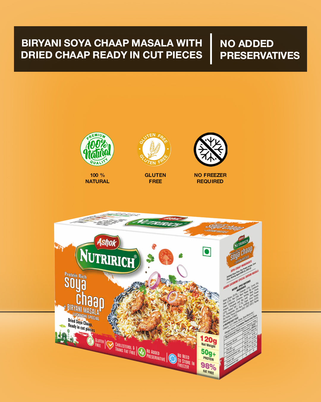 Soya Chaap with Biryani Masala 120g