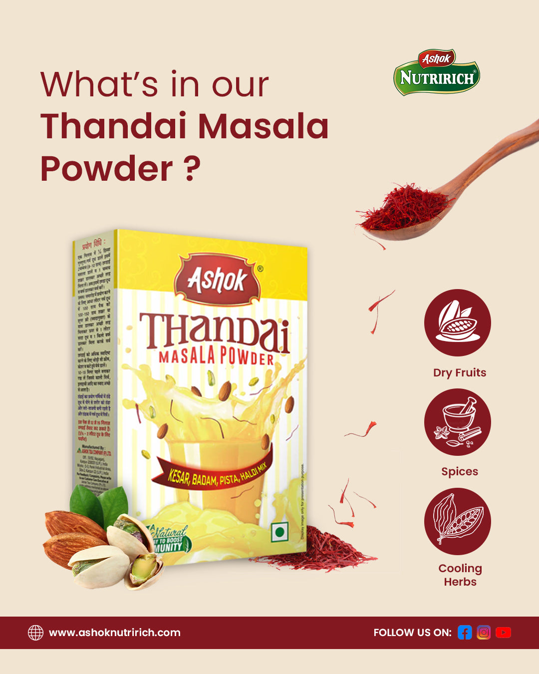 Ashok Thandai Masala Powder, 100 gm