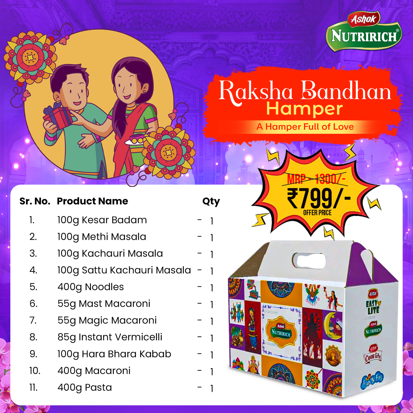 Ashok Nutririch Raksha Bandhan Gift Pack
