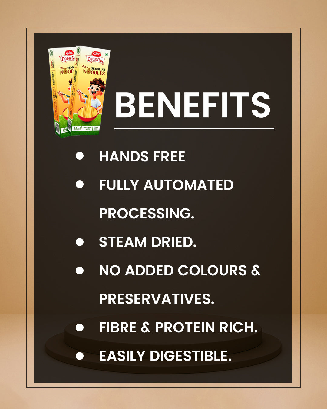 Ashok Cooklite Semolina Noodles/Spaghetti Noodles,Instant Noodles Vegetarian