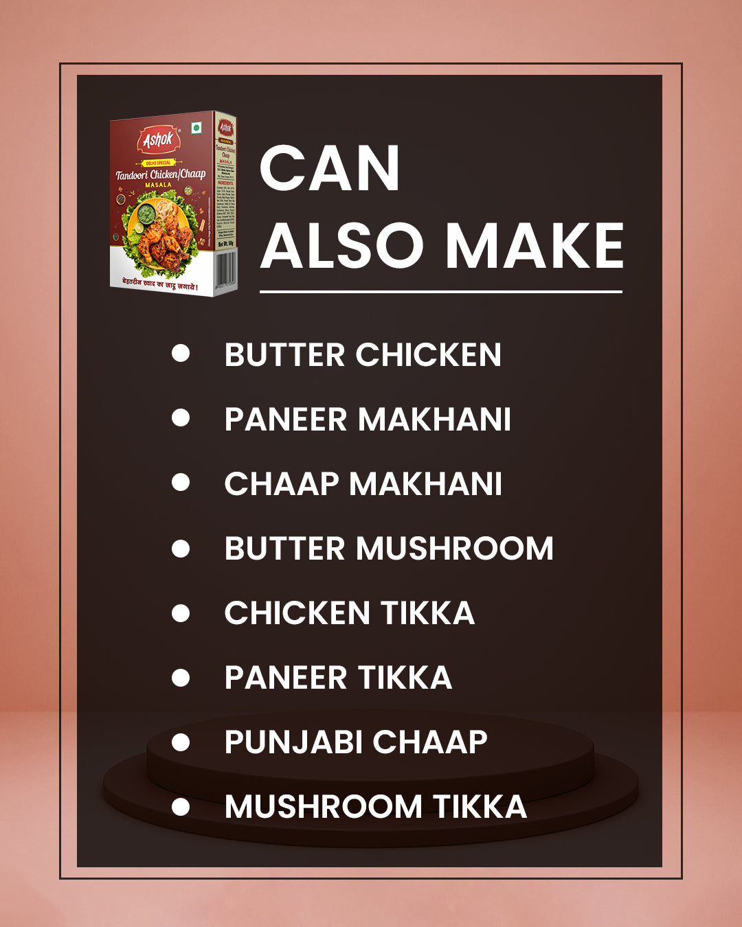 Ashok Tandoori Chicken/Chaap Masala , 50 g