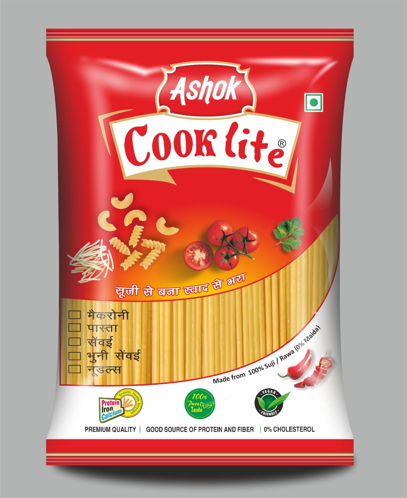 Ashok Cooklite Semolina Noodles/Spaghetti Noodles,Instant Noodles Vegetarian