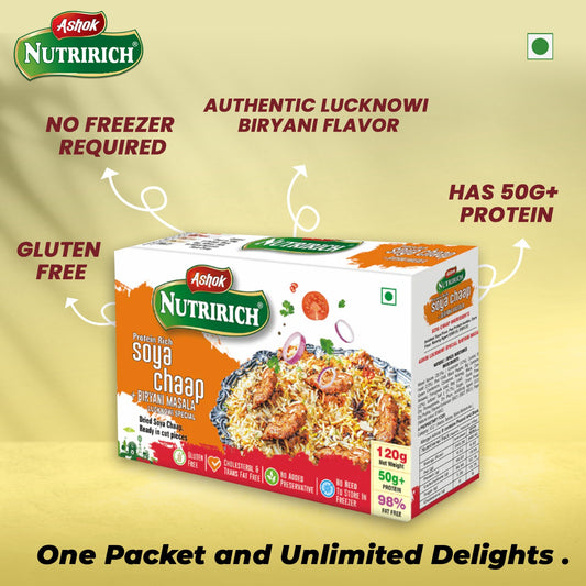 Soya Chaap with Biryani Masala 120g(Pack of 2)