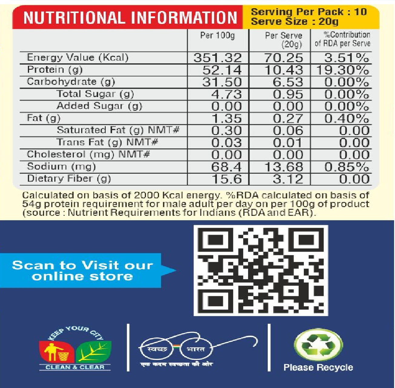 Ashok Nutririch Star Soya Chunks 200g(Available in Pack of 2 and 4)