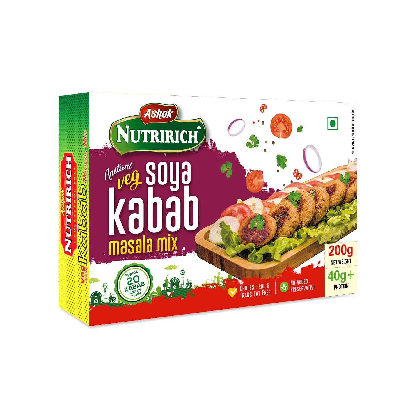 Ashok Nutririch Veg Kabab Masala Mix(Pack of 2)