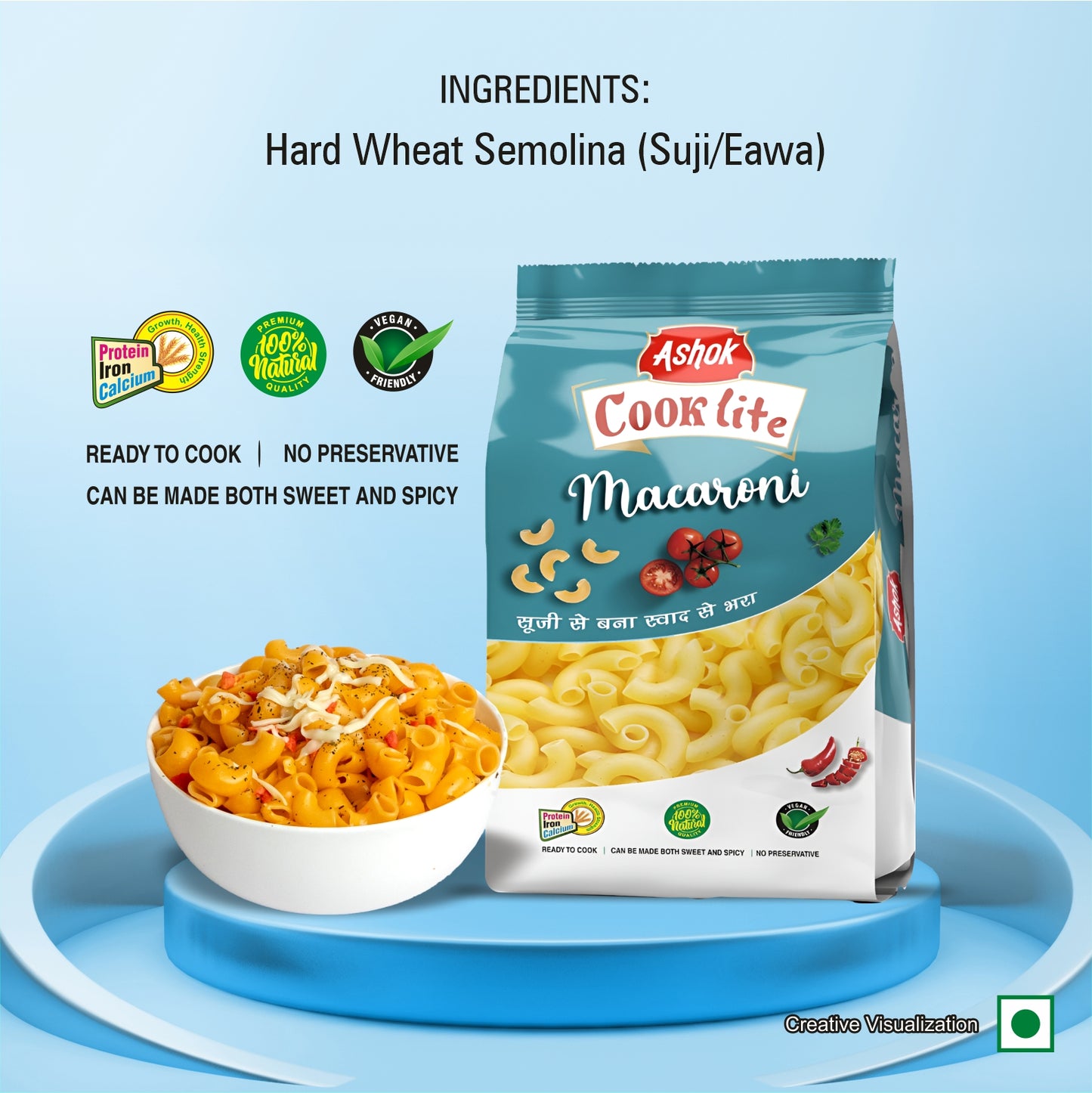 Ashok Cooklite Macaroni(Available in Pack of 1,2 and 4)