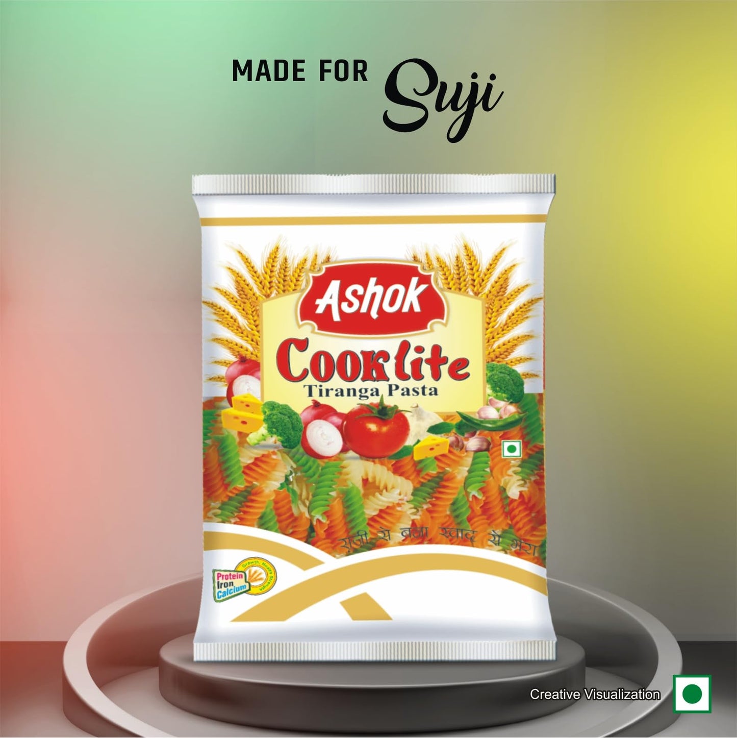 Ashok Cooklite Tiranga Pasta, 60 gm