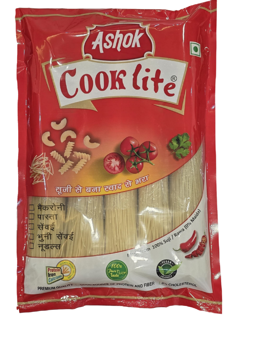 Ashok Cooklite Wheat Semolina Noodles/Spaghetti Noodles,1 kg Instant Noodles Vegetarian  (1 kg)