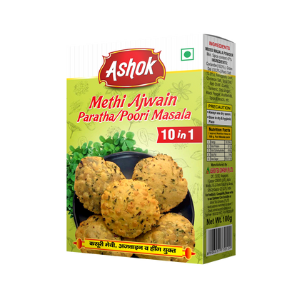 Ashok Methi Ajwain Paratha / Poori Masala Mix, 100 gm