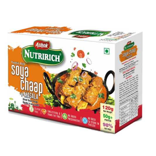 Ashok Nutririch Soya Chaap 120g (With Chicken Gravy Masala)