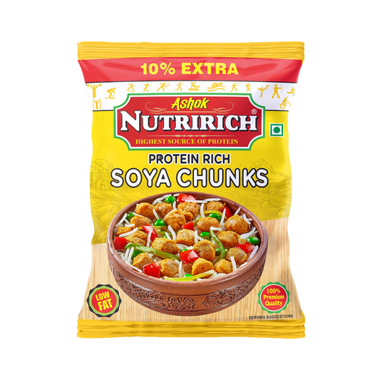 Nutririch Soya Chunks Yellow Pouch - 40 gm